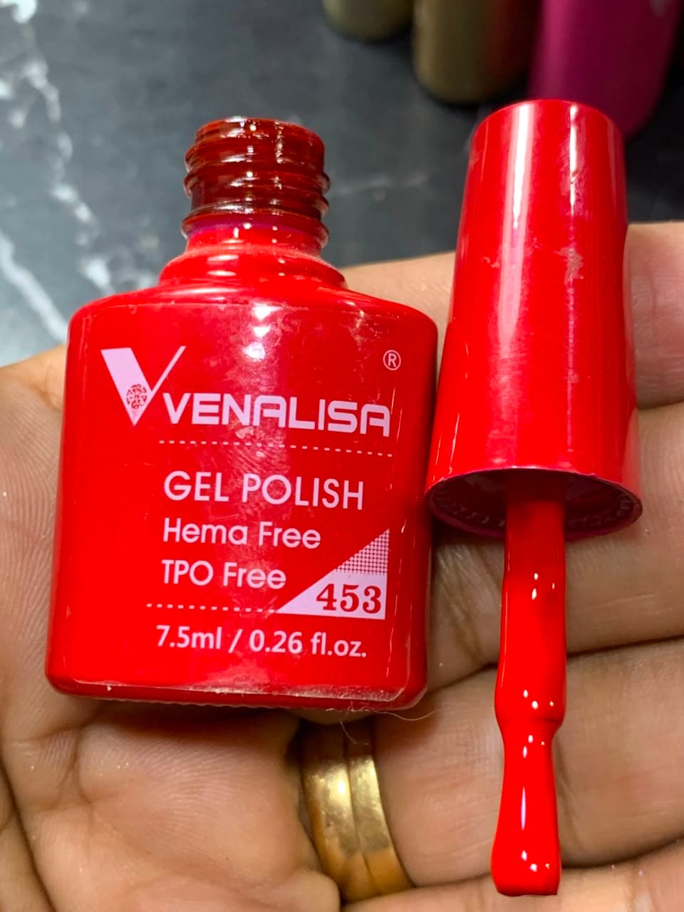 Cinnabar gel polish bottle