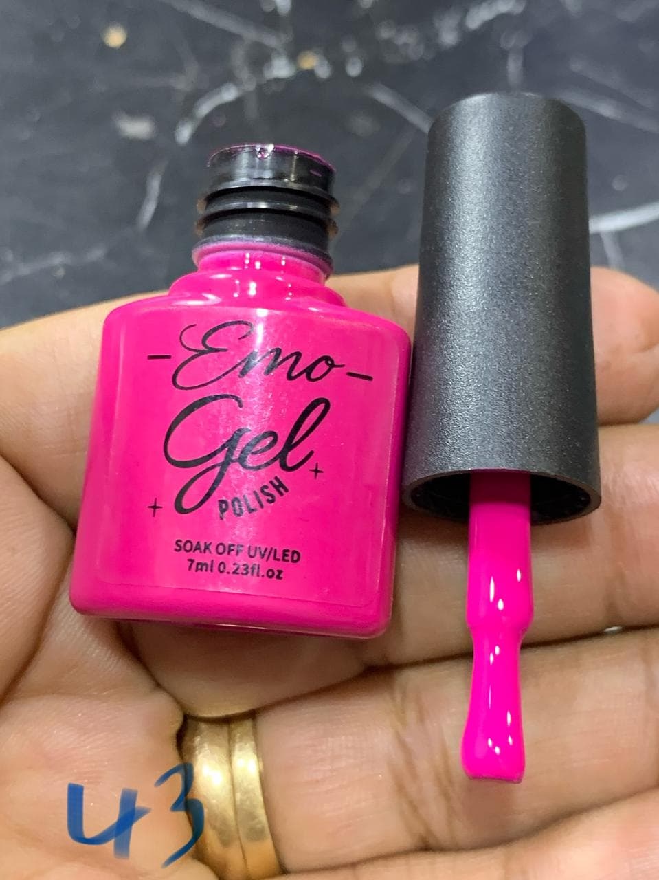 Cerise gel polish bottle