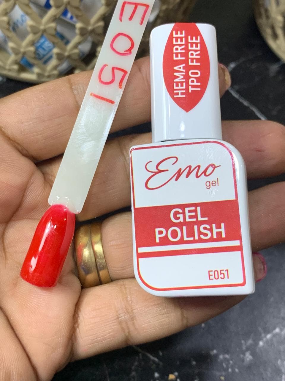 Cinnabar gel polish bottle