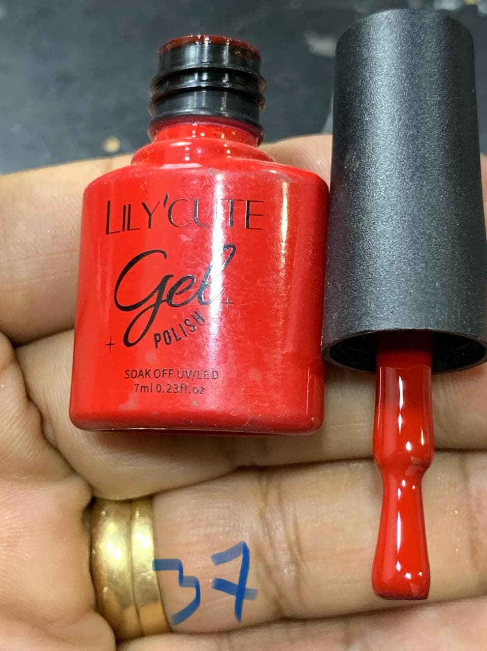 Cinnabar gel polish bottle