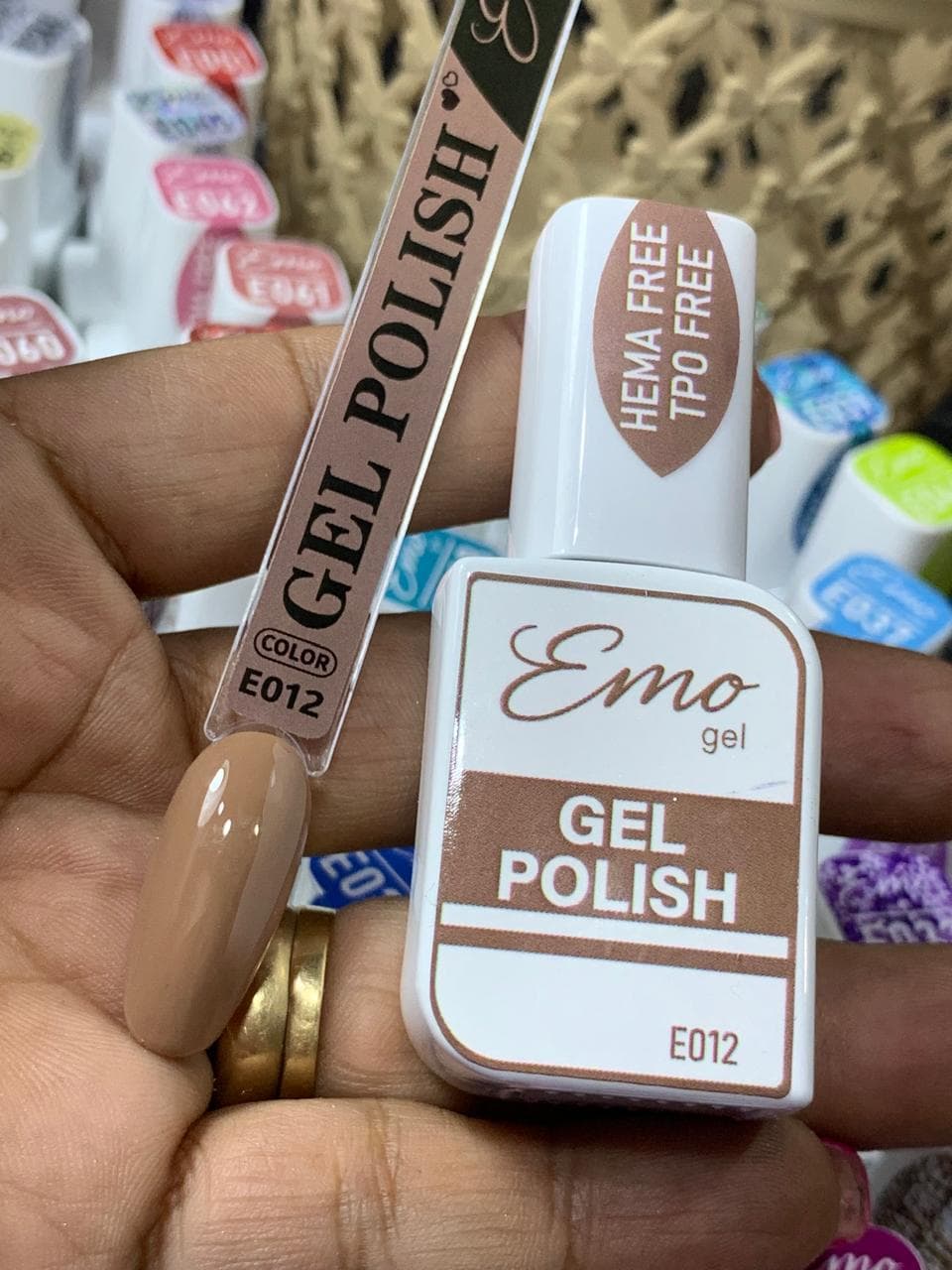 Leather gel polish bottle