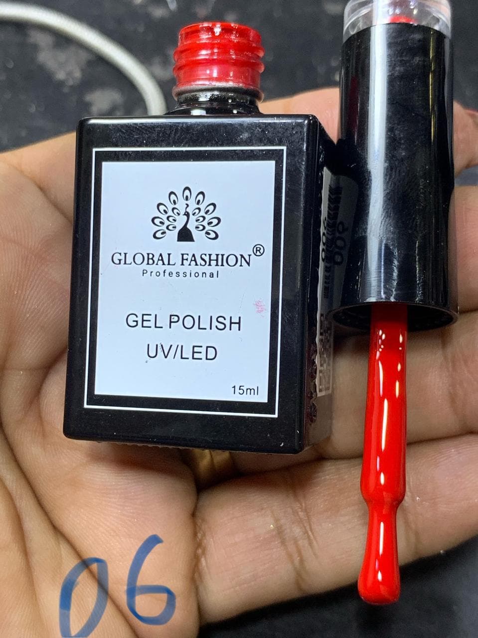 Cinnabar gel polish bottle