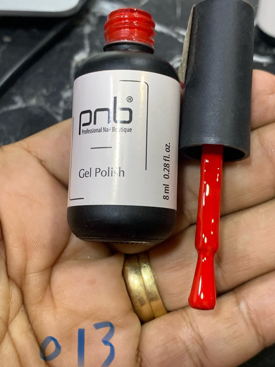 Guardsman Red gel polish bottle